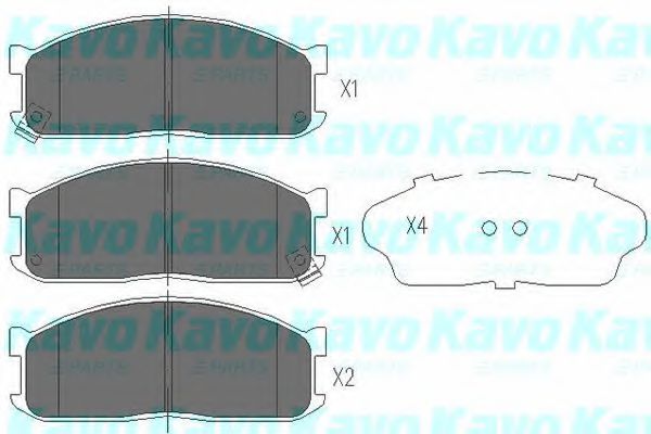Тормозные колодки KAVO PARTS KBP-4523