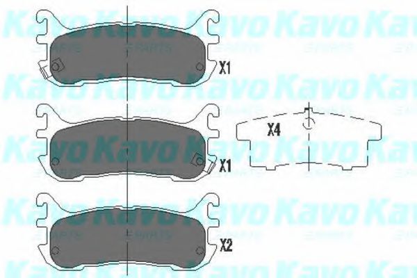 Тормозные колодки KAVO PARTS KBP-4539