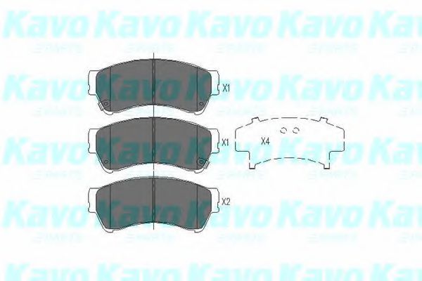 Тормозные колодки KAVO PARTS KBP-4557