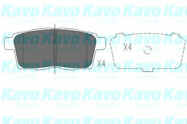 Тормозные колодки KAVO PARTS KBP-4559