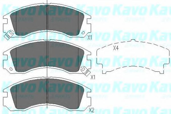 Тормозные колодки KAVO PARTS KBP-5503