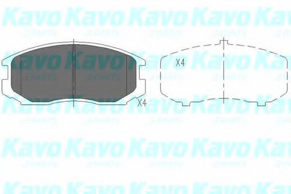 Тормозные колодки KAVO PARTS KBP-5505