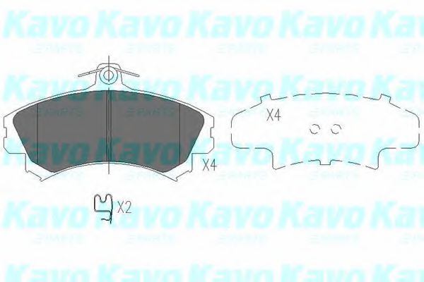 Тормозные колодки KAVO PARTS KBP-5507