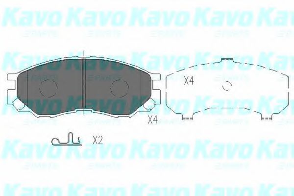 Тормозные колодки KAVO PARTS KBP-5508