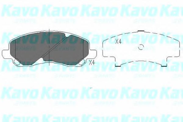 Тормозные колодки KAVO PARTS KBP-5516