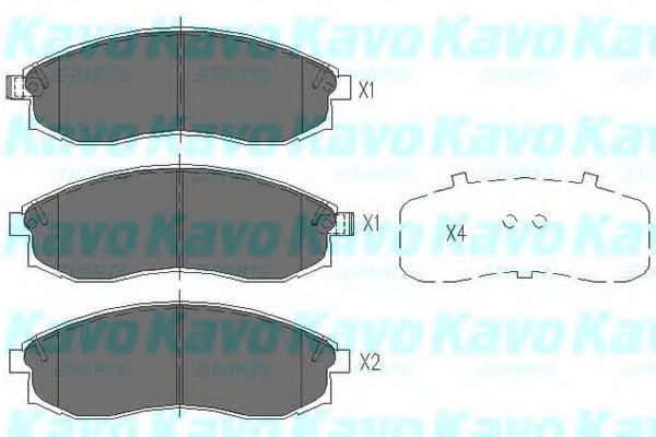 Тормозные колодки KAVO PARTS KBP-5517