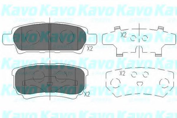 Тормозные колодки KAVO PARTS KBP-5518