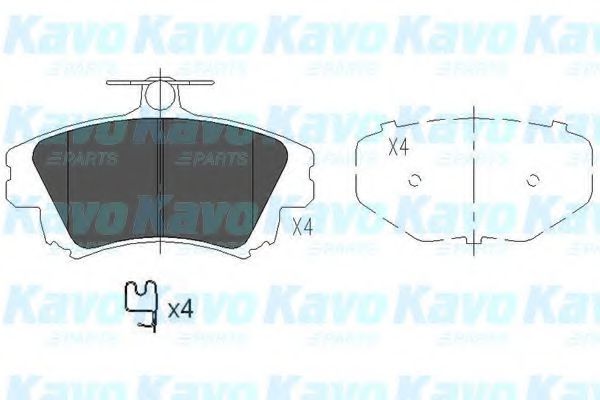 Тормозные колодки KAVO PARTS KBP-5519