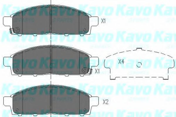 Тормозные колодки KAVO PARTS KBP-5520