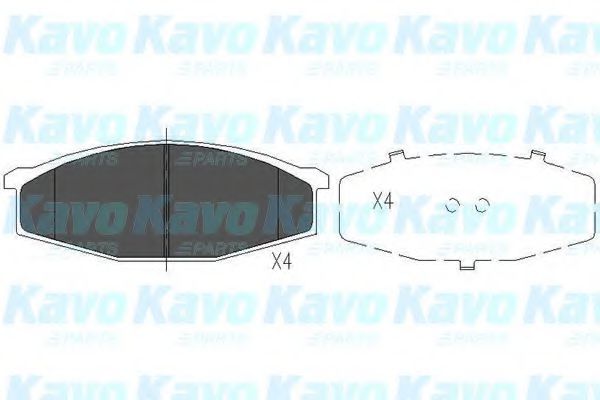 Тормозные колодки KAVO PARTS KBP-6501