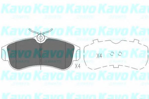 Тормозные колодки KAVO PARTS KBP-6502