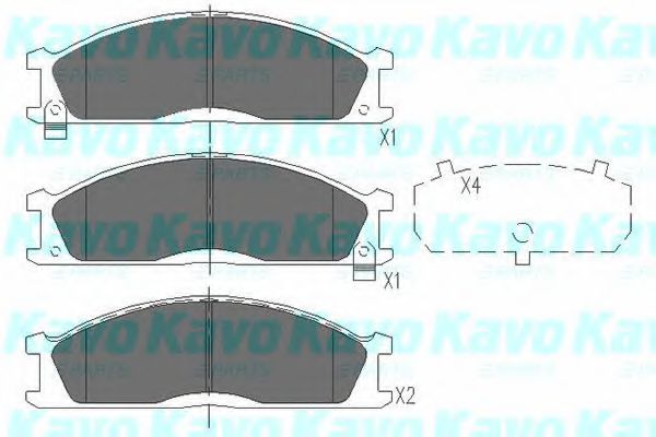 Тормозные колодки KAVO PARTS KBP-6503