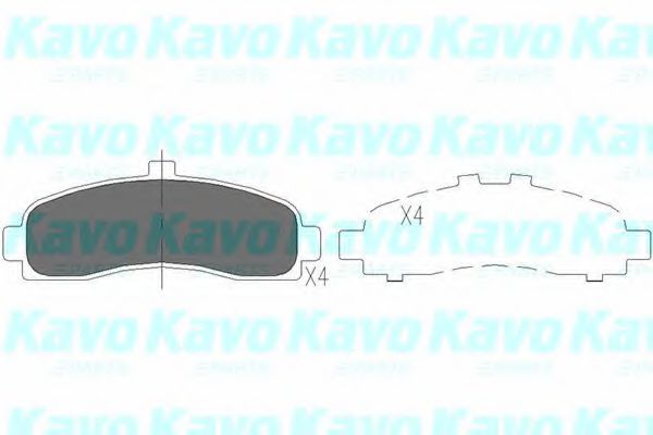 Гальмівні колодки KAVO PARTS KBP-6505