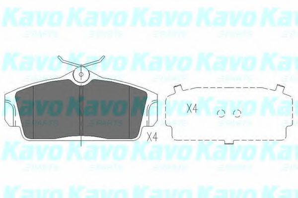 Тормозные колодки KAVO PARTS KBP-6509