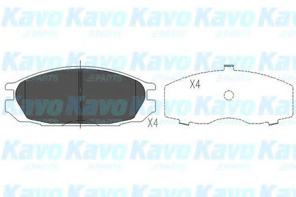 Тормозные колодки KAVO PARTS KBP-6510