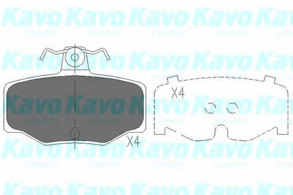 Тормозные колодки KAVO PARTS KBP-6511