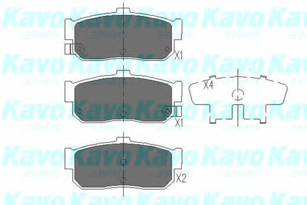 Тормозные колодки KAVO PARTS KBP-6512