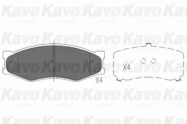 Тормозные колодки KAVO PARTS KBP-6522