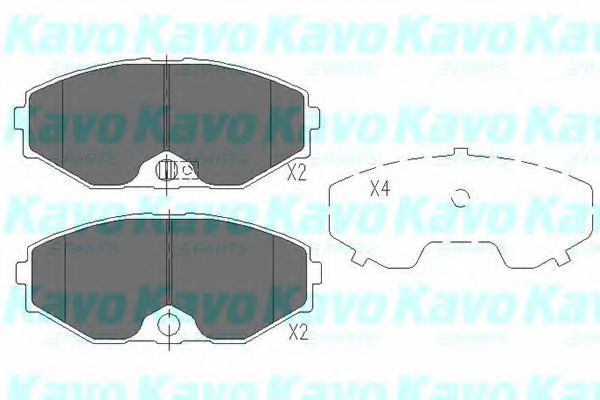 Гальмівні колодки KAVO PARTS KBP-6553