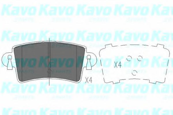 Тормозные колодки KAVO PARTS KBP-6564