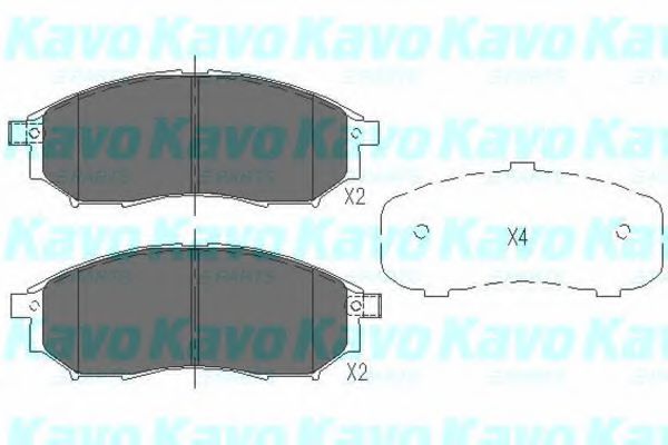 Тормозные колодки KAVO PARTS KBP-6567
