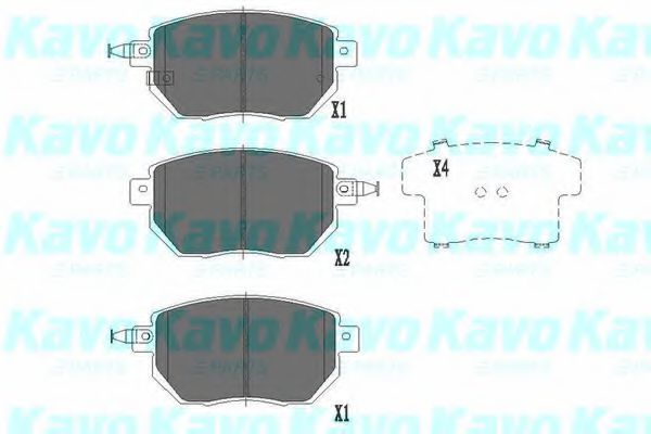 Тормозные колодки KAVO PARTS KBP-6573