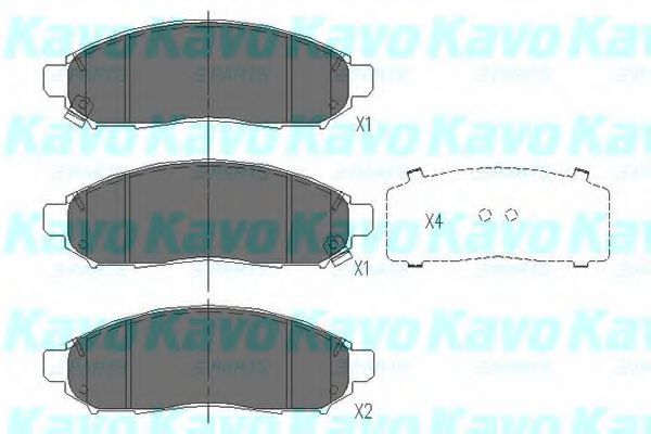 Тормозные колодки KAVO PARTS KBP-6574
