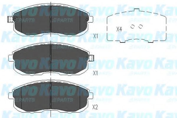 Тормозные колодки KAVO PARTS KBP-6579
