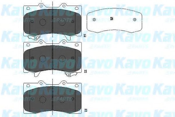 Тормозные колодки KAVO PARTS KBP-6588