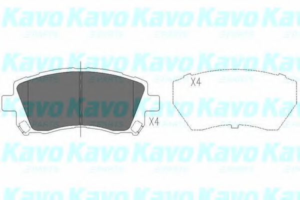 Тормозные колодки KAVO PARTS KBP-8001
