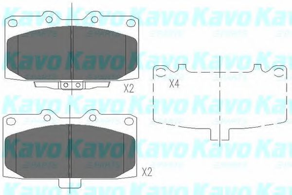 Тормозные колодки KAVO PARTS KBP-8003