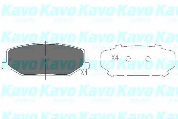 Тормозные колодки KAVO PARTS KBP-8502