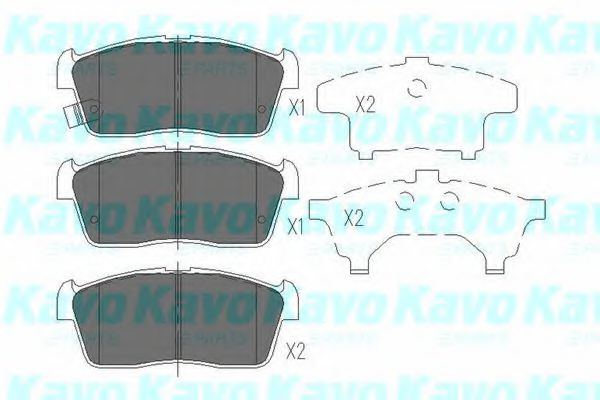 Тормозные колодки KAVO PARTS KBP-8507