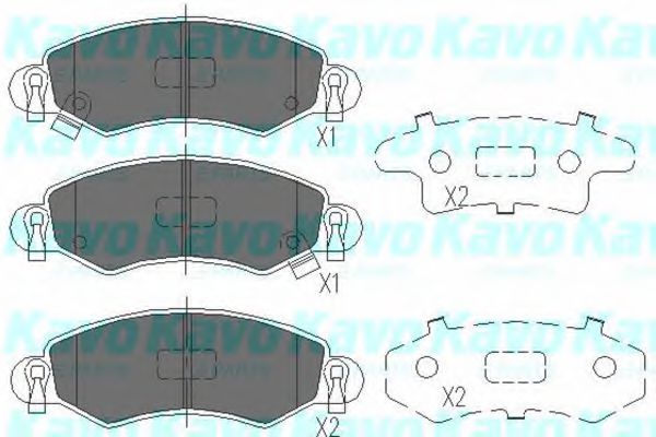 Тормозные колодки KAVO PARTS KBP-8508