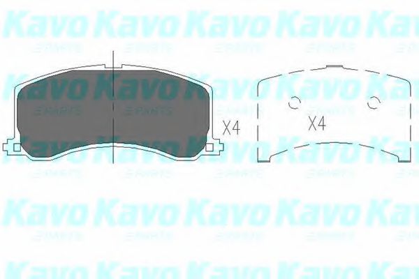Тормозные колодки KAVO PARTS KBP-8517