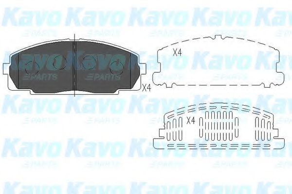 Тормозные колодки KAVO PARTS KBP-9002