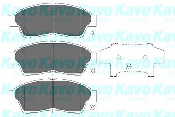 Тормозные колодки KAVO PARTS KBP-9005
