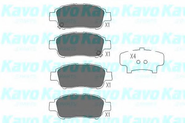 Тормозные колодки KAVO PARTS KBP-9008