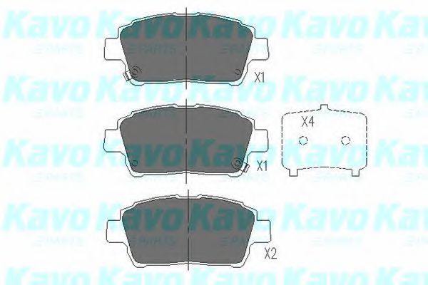 Тормозные колодки KAVO PARTS KBP-9009