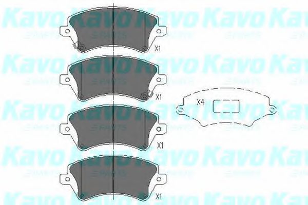 Тормозные колодки KAVO PARTS KBP-9012
