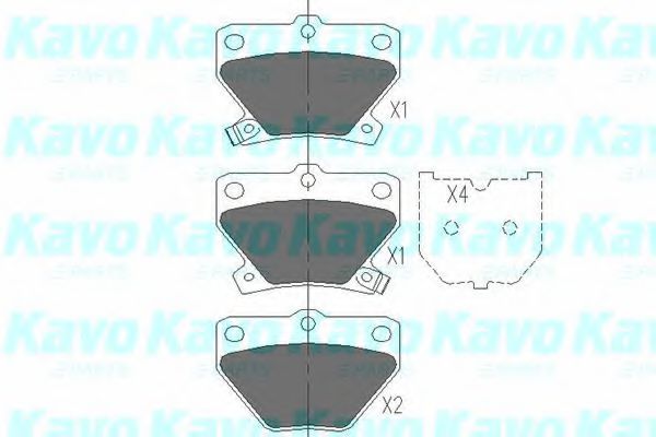 Тормозные колодки KAVO PARTS KBP-9013