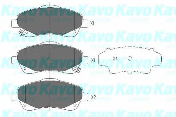 Тормозные колодки KAVO PARTS KBP-9018