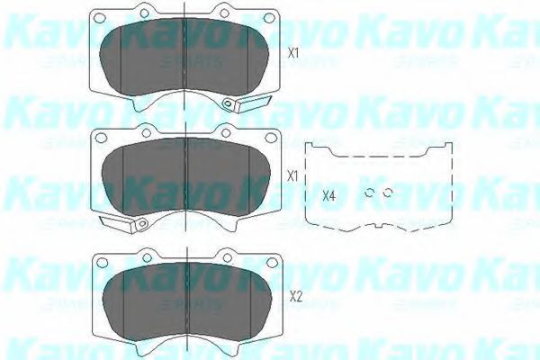 Тормозные колодки KAVO PARTS KBP-9020