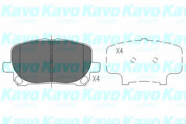 Тормозные колодки KAVO PARTS KBP-9021