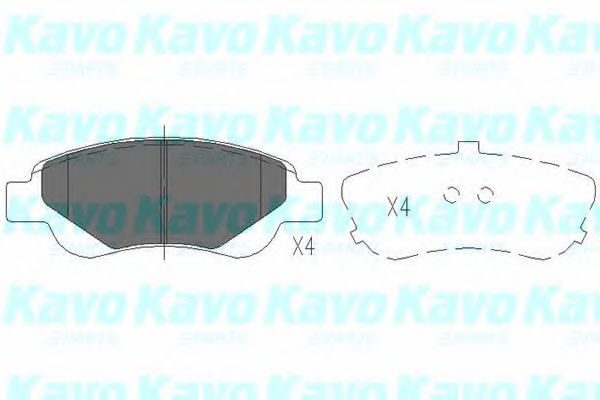 Тормозные колодки KAVO PARTS KBP-9024