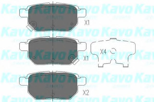 Тормозные колодки KAVO PARTS KBP-9025