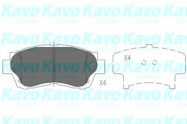 Тормозные колодки KAVO PARTS KBP-9042
