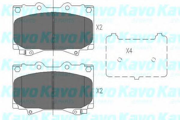 Тормозные колодки KAVO PARTS KBP-9049