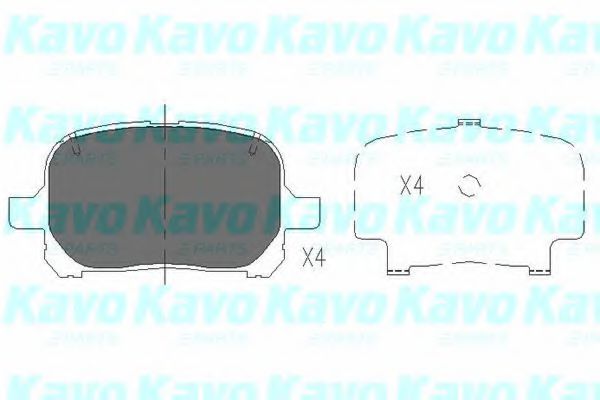 Тормозные колодки KAVO PARTS KBP-9051