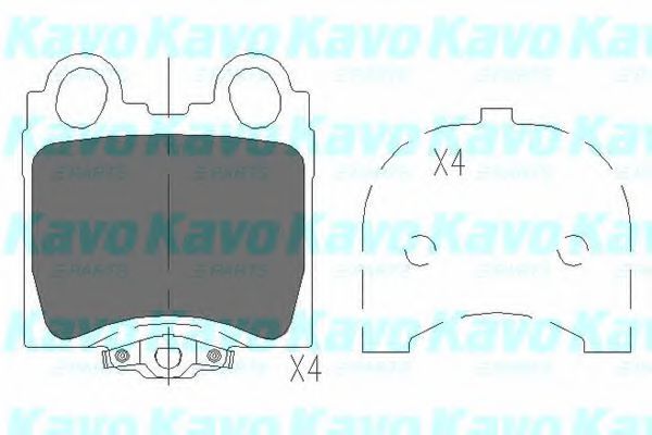 Тормозные колодки KAVO PARTS KBP-9066